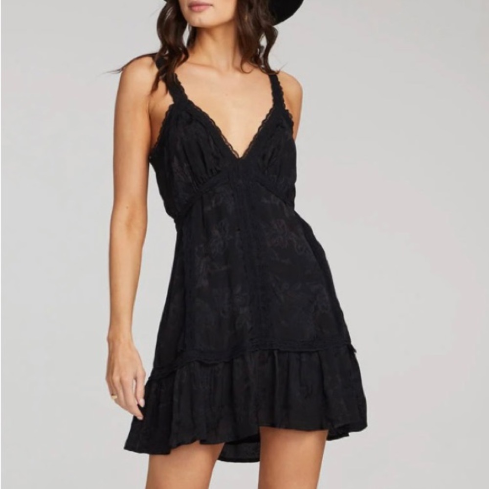 Black mini dress